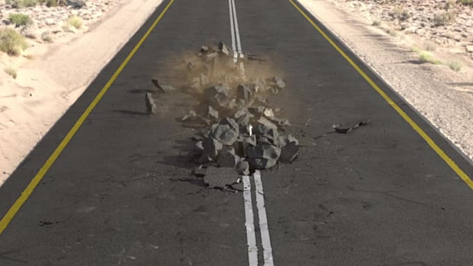 a quality simulation in houdini