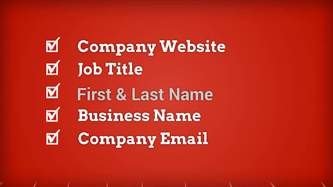 do b2b lead generation for any company
