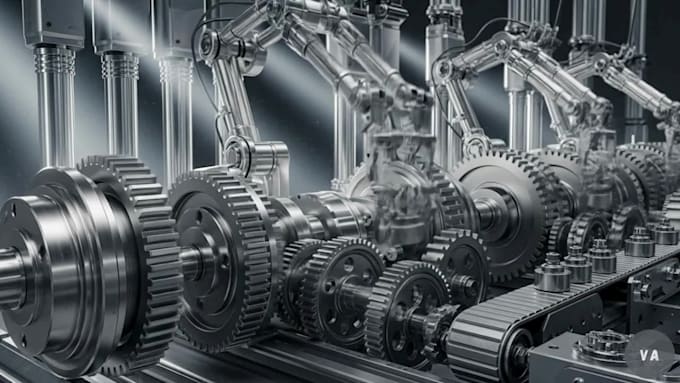 do cgi industrial animation video mechanical animation 3d rendering cgi model
