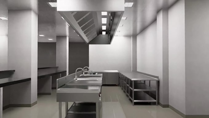 design USA commercial kitchen layout 3d design and quote