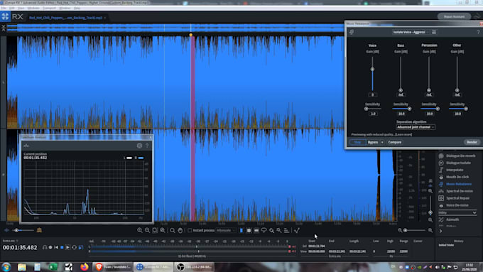 isolate the vocal of any recording
