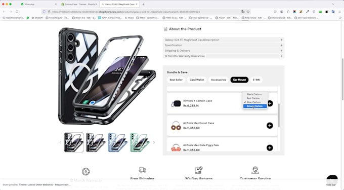 add shopify custom upsell and bundles without app