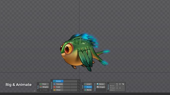 make the best character animation in spine
