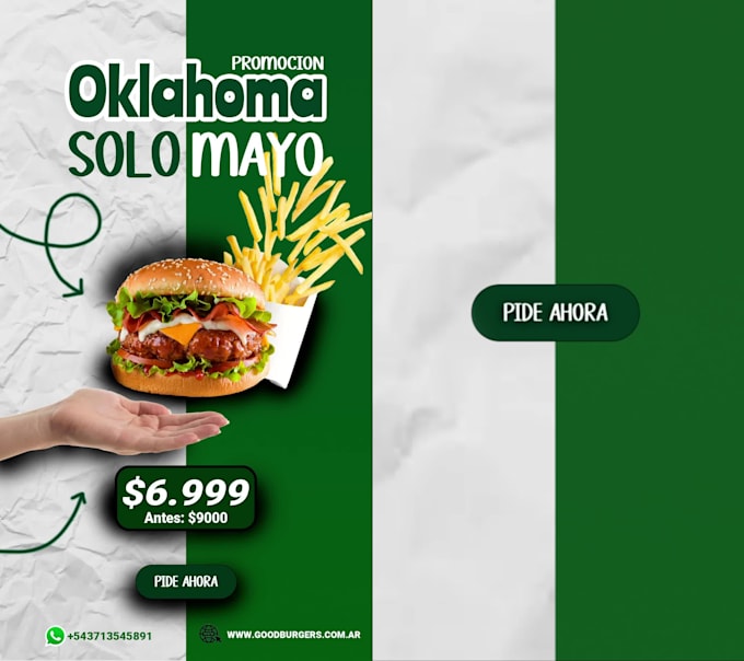 create 3d animated food promotional flyers