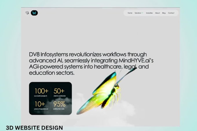 design 3d animated wix website 3d landing page 3d interactive website gsap webgl