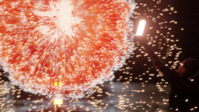 Create firecrackers particle simulation in 3d by Rainbow_films | Fiverr