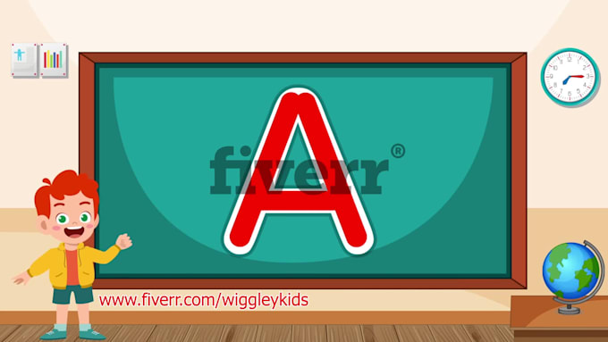 design video on how to write alphabets for kids