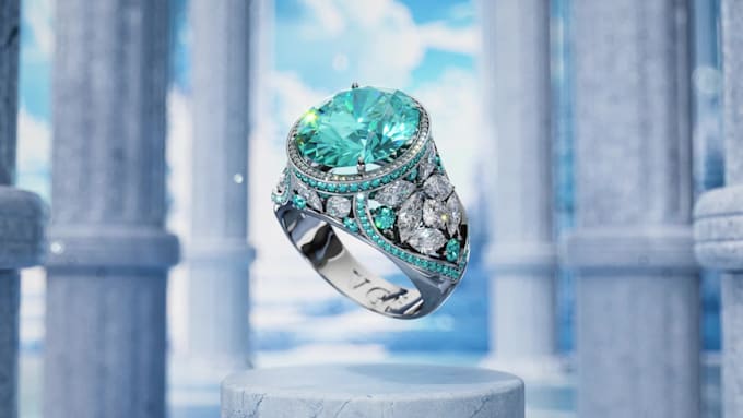 do realistic jewelery modeling, rendering animation