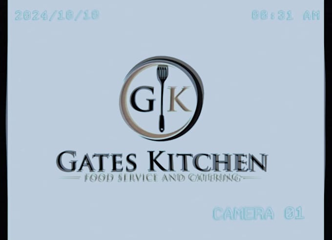 design an awesome catering logo with express delivery