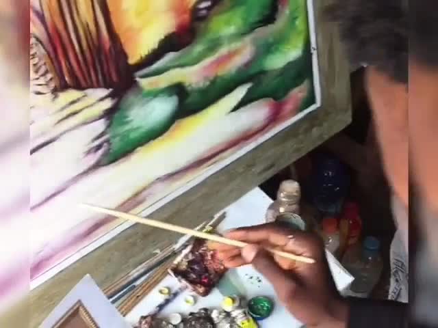 do portrait painting, nature interior art, wall design, and 3d wall painting