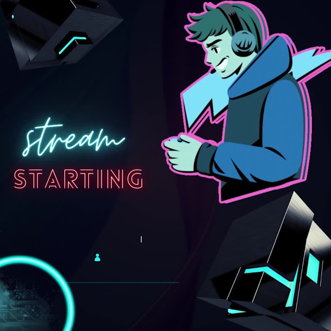 make starting stream animated banner