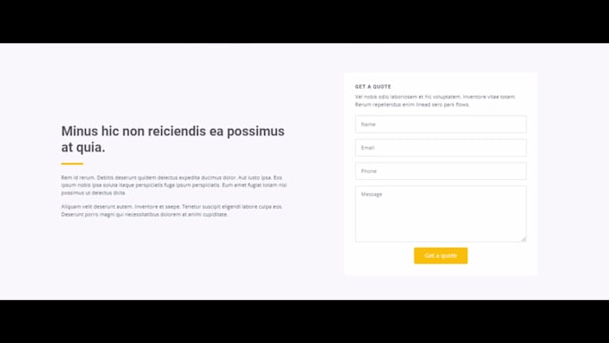 be your creative modern front end web developer using HTML,bootstrap,reactjs