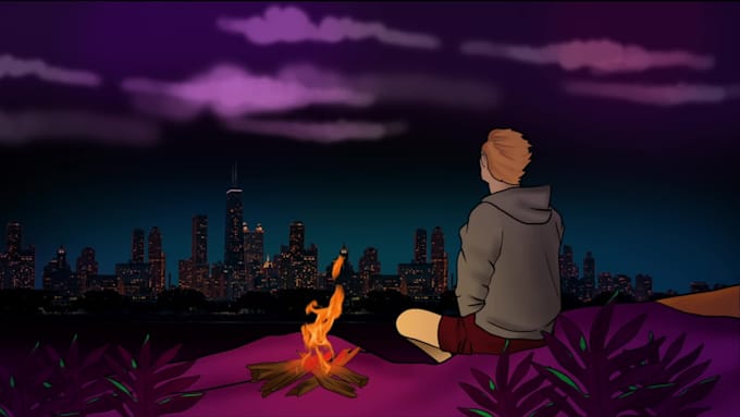 create loop animation for music video and streamers