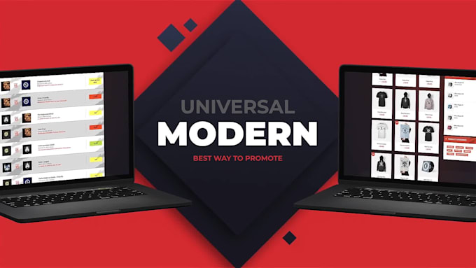 create a custom website and app promo advertisement  site