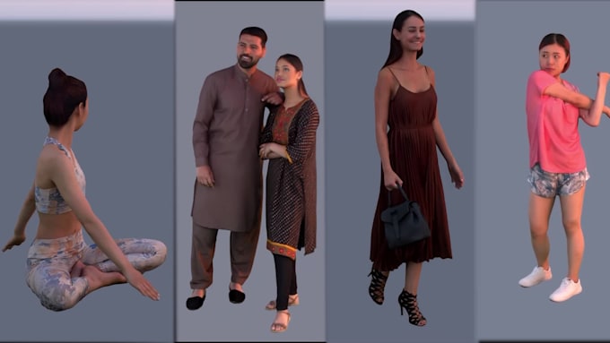 4d animated human 150 people pack download for lifetime access by ...