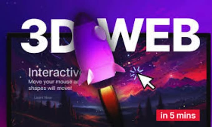 build interactive 3d animated figma threejs webflow, website design