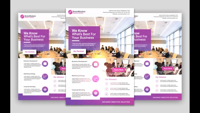 do corporate flyer, brochure, leaflet, catalog design only 24 hours
