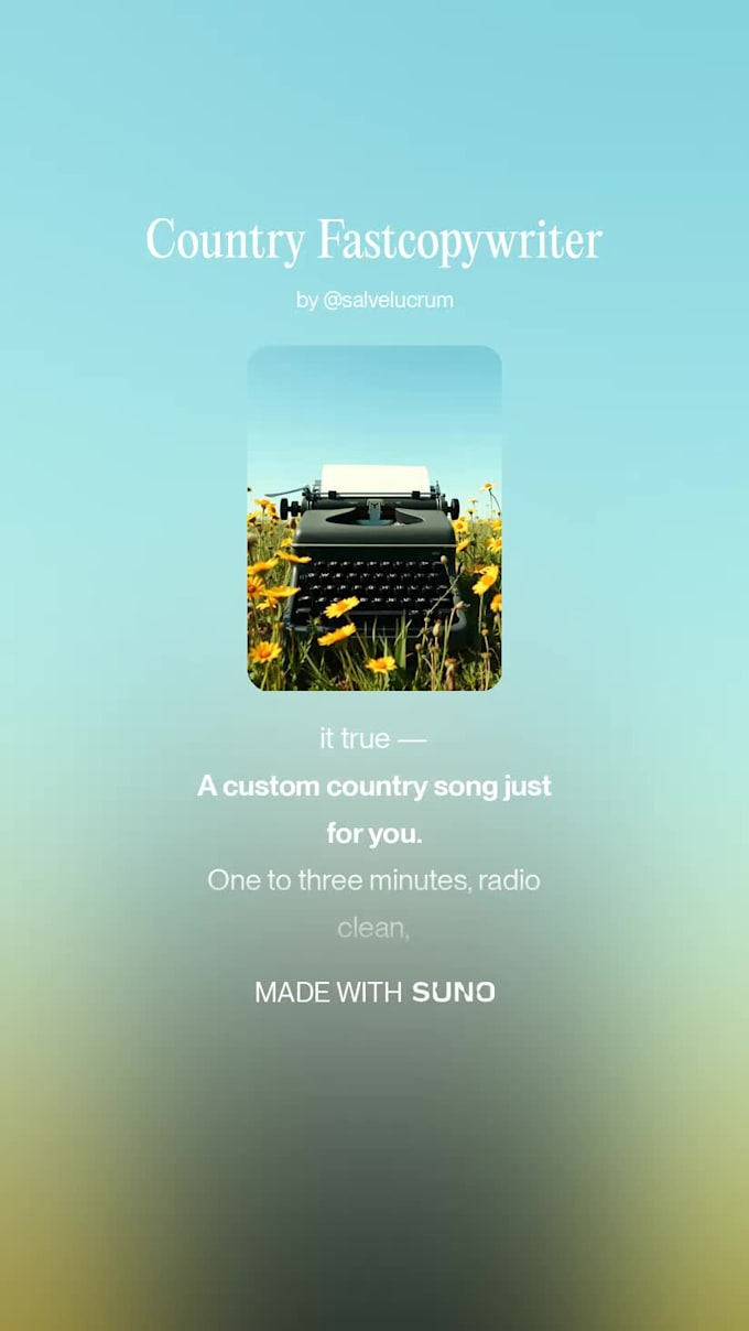 create a country song with ai