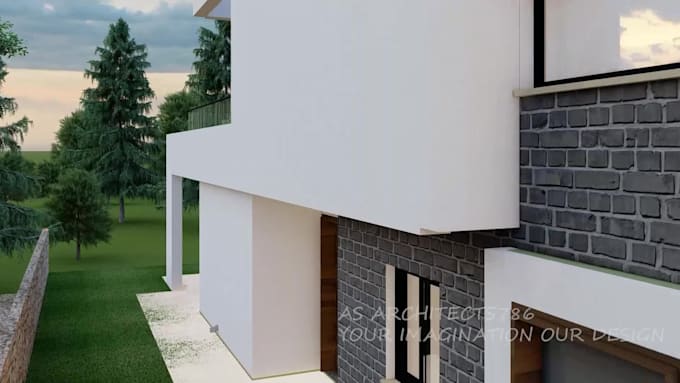 create any 3d model in sketchup or revit and render it