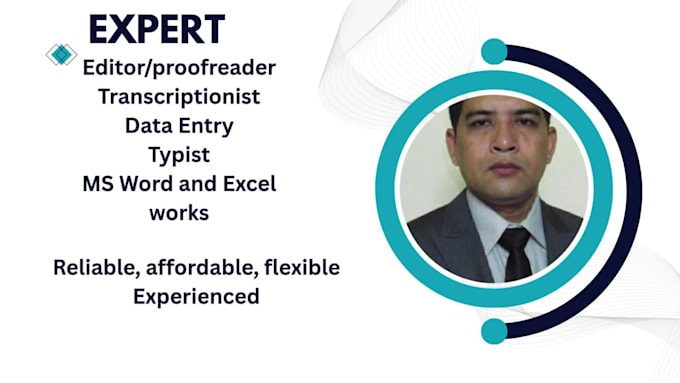 do english text editing, proofreading, data entry, typing