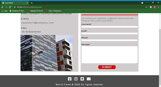 Design a customize front end website using html, css and js by ...