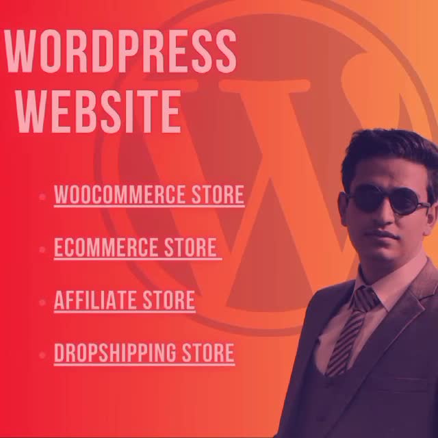 create a wordpress,woocommerce affiliate,static or drop shipping website