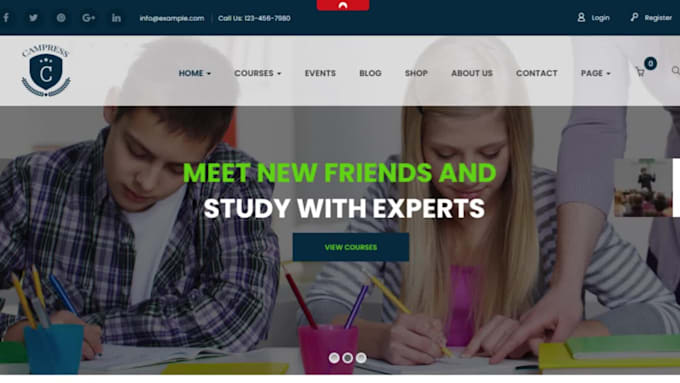 build wordpress lms website elearning tutor lms learndash online course website