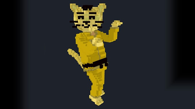 design great quality voxel models for nft and video games