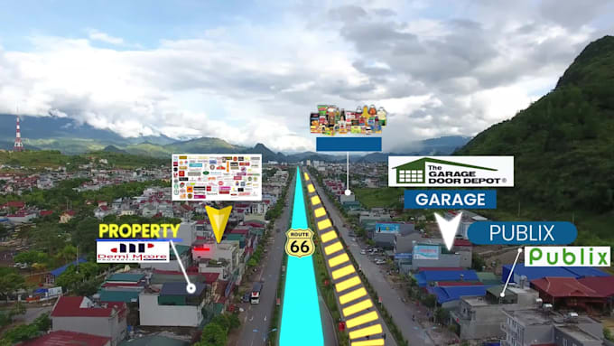 do real estate and drone video editing with motion graphics