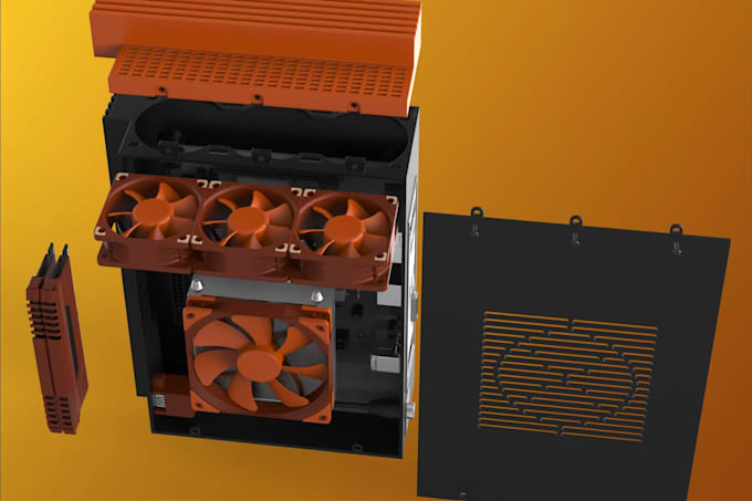 build DIY printed PC case