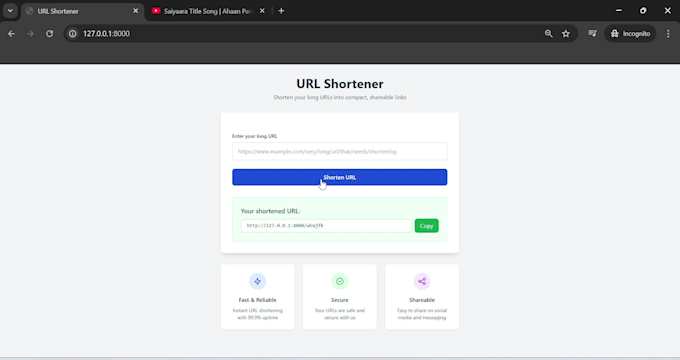 develop a professional laravel URL shortener web application