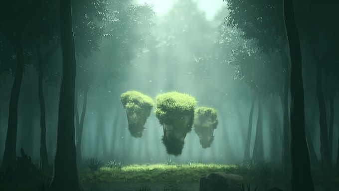 create realistic 3d environment and concept art