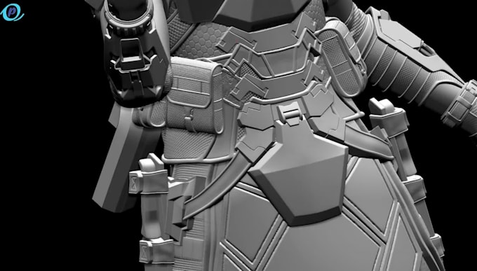 do the 3d model in zbrush and blender for 3d print