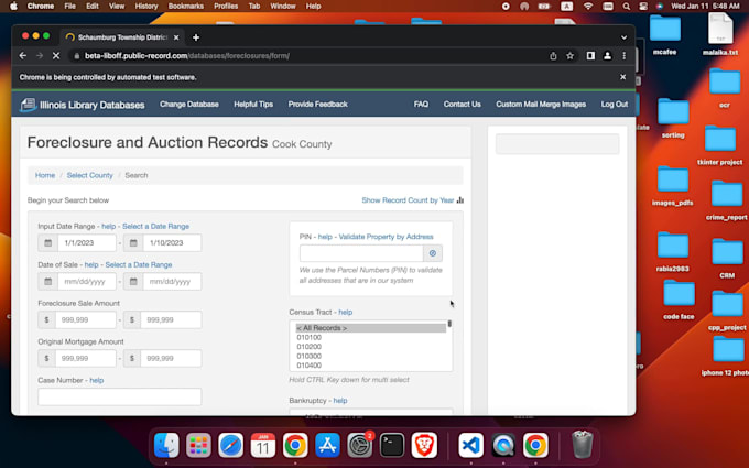 build bots, browser automation using selenium and playwright