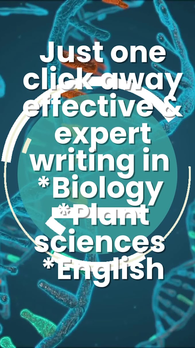 work as a expert biologist
