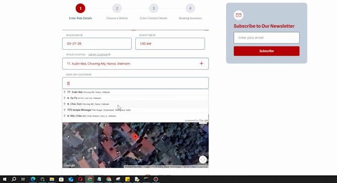 develop a modern chauffeur booking, limo rental, and airport transfer website