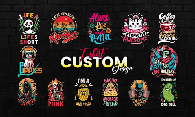 Make a vintage t shirt and typography custom tshirt design by ...