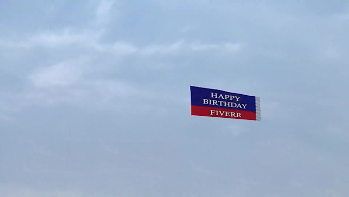 Make A Happy Birthday Video From An Airplane Banner By Engelcalderon