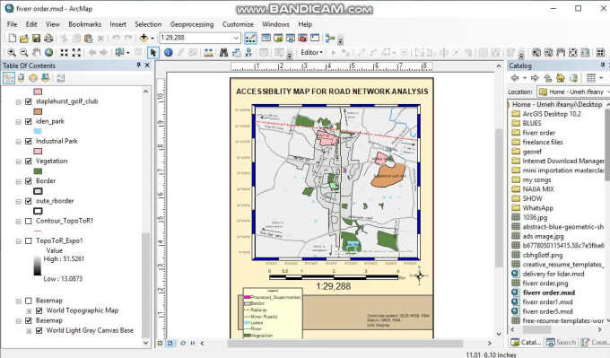 Create gis map with arcgis, google earth, spatial analysis by Geo_writer