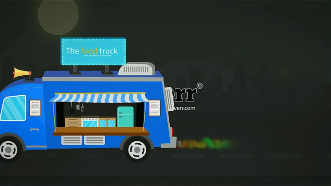 Make Food Truck Reveal Your Logo Video Intro By Yuritanri