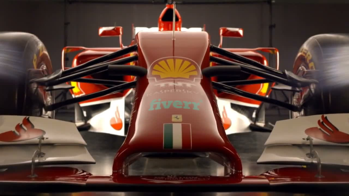 Add Your Logo To A Ferrari F1 Car Video By Divideandvfx