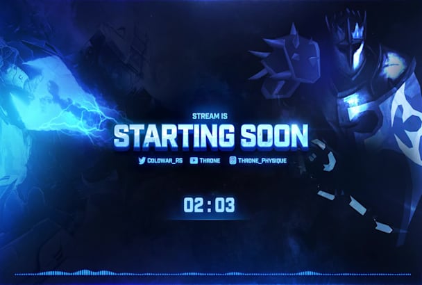 Create an animated stream starting soon screen for twitch by Cstarkana