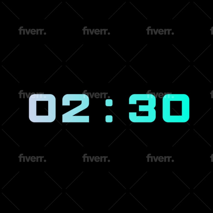 create custom live countdown timer video clock up to 30 min