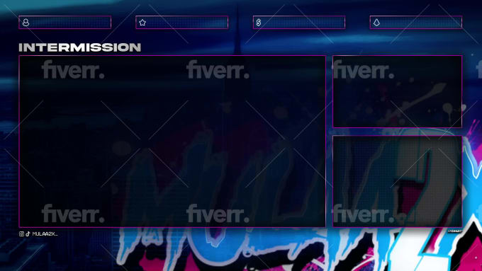 Intermission screen overlays (Just Chatting)