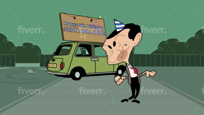 Make A Funny Mr Bean Dance Happy Birthday Cartoon By Raventl Fiverr