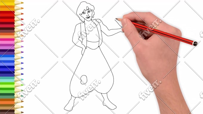 Download Create Coloring Pages Drawing Videos For Kids By Ronika3d Fiverr