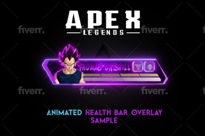 Design apex legends animated health bar overlay by Shajagraphics | Fiverr