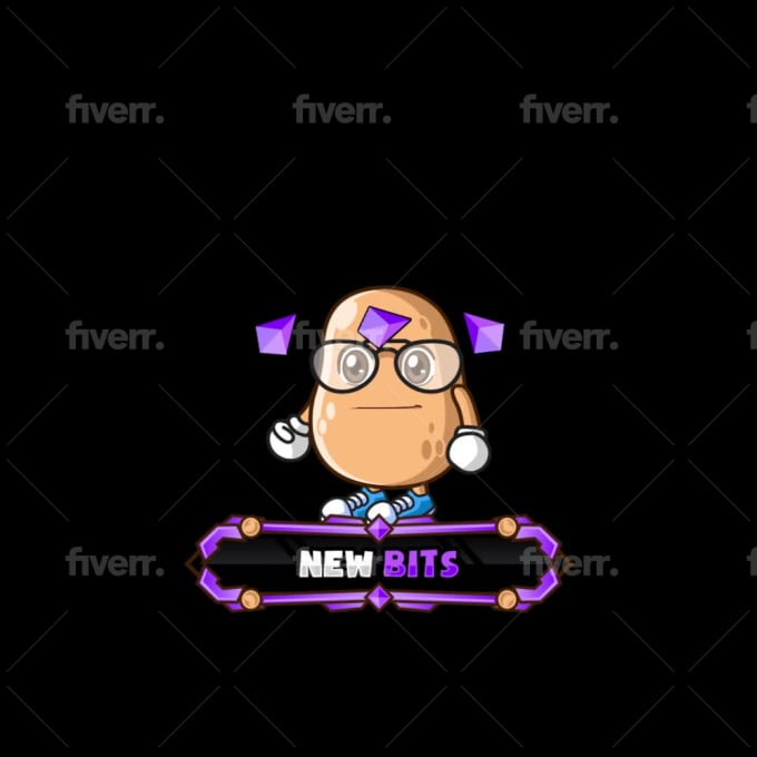 Create Animated Bits Or Cheer Alerts For Twitch By Kong Vector Fiverr
