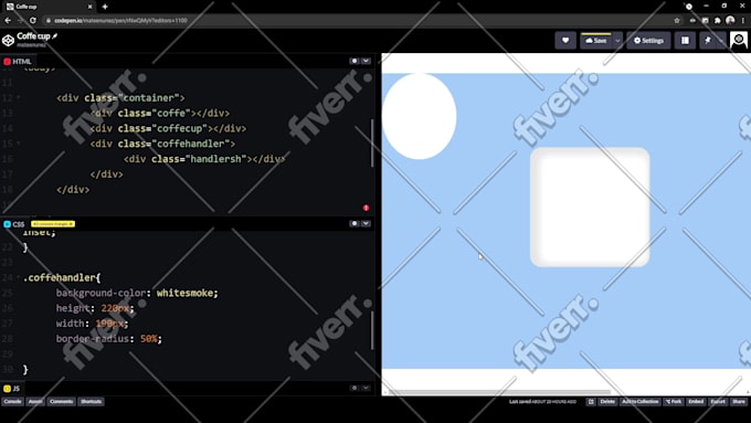 Draw a logo programming with css by Mateonunez | Fiverr