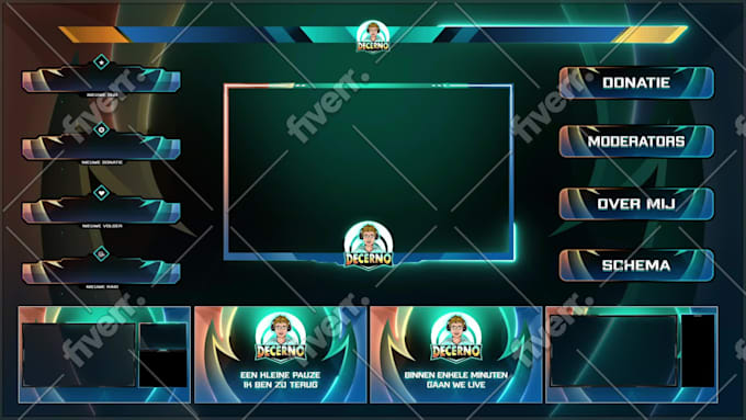 Design Twitch Logo Stream Animated Overlay Twitch Stream Package Screens Panels By Overlays Twitch Fiverr